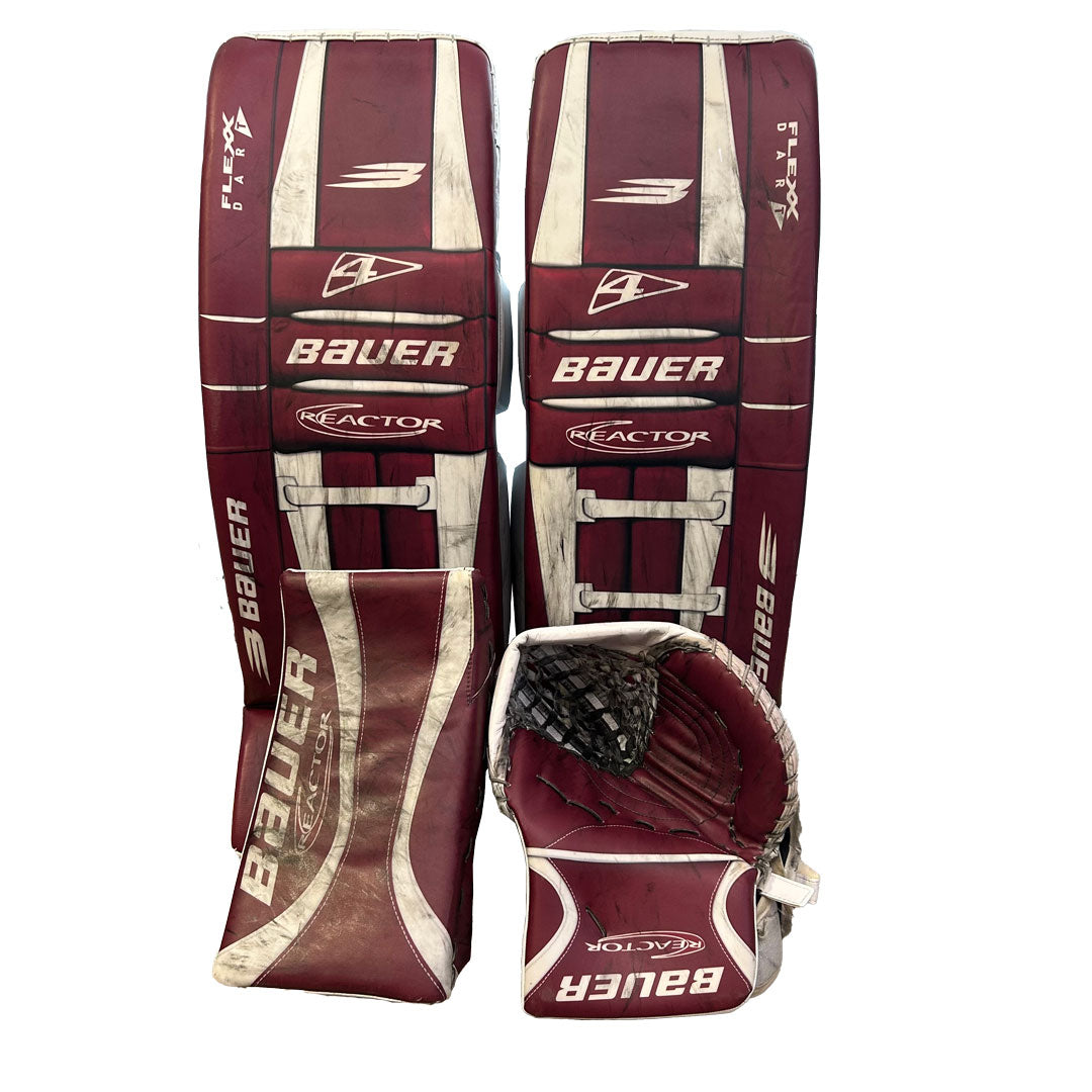 Bauer Vapor Hyperlite 2 - Ensemble complet de gardien de but Pro Stock d'occasion (marron) *Déguisé en Bauer Reactor*